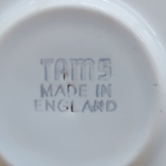 White Tea Cup & Saucer by Tams of England - Picture 11 of 11